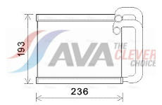 Výměník tepla, vnitřní vytápění AVA Clever Choice HY6391