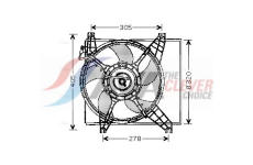Větrák, chlazení motoru AVA Clever Choice HY7504