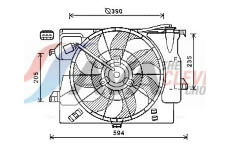 Větrák, chlazení motoru AVA Clever Choice HY7541