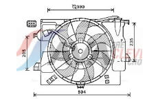 Větrák, chlazení motoru AVA Clever Choice HY7546