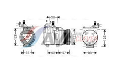 Kompresor, klimatizace AVA Clever Choice HYAK093
