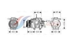 Kompresor, klimatizace AVA Clever Choice HYAK237