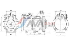 Kompresor, klimatizace AVA Clever Choice HYAK605