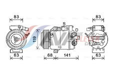 Kompresor, klimatizace AVA Clever Choice HYK342