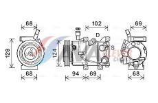 Kompresor, klimatizace AVA Clever Choice HYK442