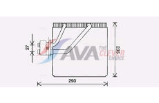 Výparník, klimatizace AVA Clever Choice HYV456