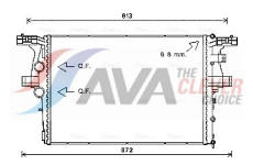 Chladič, chlazení motoru AVA Clever Choice IV2126