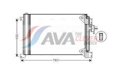 Kondenzátor, klimatizace AVA QUALITY COOLING IVA5081D