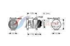 Kompresor, klimatizace AVA QUALITY COOLING IVAK072