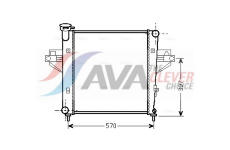 Chladič, chlazení motoru AVA Clever Choice JE2042