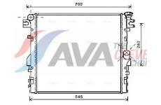 Chladič, chlazení motoru AVA Clever Choice JE2052