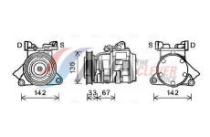 Kompresor, klimatizace AVA Clever Choice JEAK062