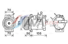 Kompresor, klimatizace AVA Clever Choice JEAK066