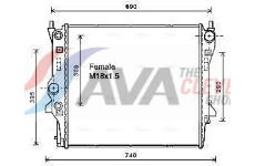 Chladič, chlazení motoru AVA Clever Choice JR2053