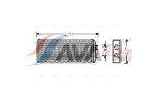 Výměník tepla, vnitřní vytápění AVA Clever Choice JR6055