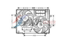 Větrák, chlazení motoru AVA Clever Choice JR7501