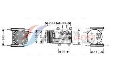 Kompresor, klimatizace AVA Clever Choice JRAK025