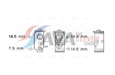 Expanzní ventil, klimatizace AVA Clever Choice KA1268