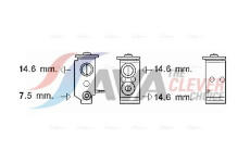 Expanzní ventil, klimatizace AVA Clever Choice KA1277