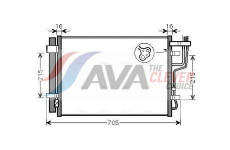 Kondenzátor, klimatizace AVA Clever Choice KA5102D