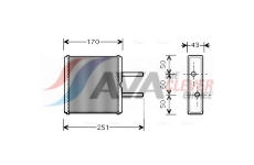 Výměník tepla, vnitřní vytápění AVA Clever Choice KA6046