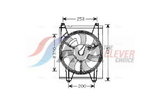 Větrák, chlazení motoru AVA Clever Choice KA7513