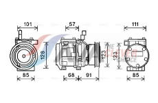 Kompresor, klimatizace AVA Clever Choice KAAK145