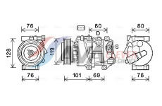 Kompresor, klimatizace AVA Clever Choice KAK279