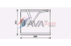Výparník, klimatizace AVA Clever Choice KAV297