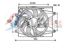 Větrák, chlazení motoru AVA Clever Choice LC7501