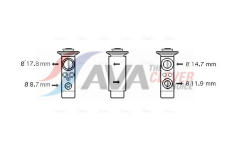 Expanzní ventil, klimatizace AVA Clever Choice ME1256