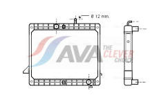 Chladič, chlazení motoru AVA QUALITY COOLING ME2175