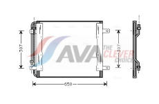 Kondenzátor, klimatizace AVA QUALITY COOLING ME5145