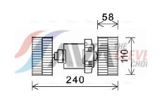 vnitřní ventilátor AVA QUALITY COOLING ME8288