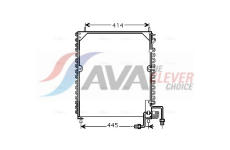 Kondenzátor, klimatizace AVA QUALITY COOLING MEA5199