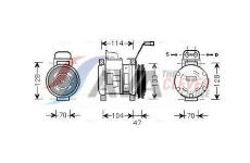 Kompresor, klimatizace AVA Clever Choice MEAK189