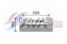 Olejový chladič, motorový olej AVA QUALITY COOLING MN3090