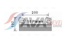 Olejový chladič, motorový olej AVA QUALITY COOLING MN3091