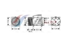 Kompresor, klimatizace AVA QUALITY COOLING MNAK061