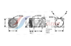 Kompresor, klimatizace AVA Clever Choice MNK048