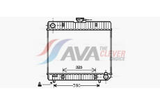 Chladič, chlazení motoru AVA Clever Choice MS2043