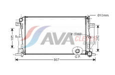 Chladič, chlazení motoru AVA Clever Choice MS2444