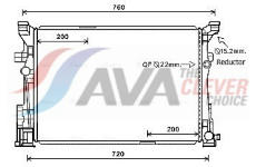 Chladič, chlazení motoru AVA Clever Choice MS2652