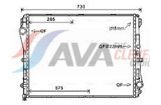 Chladič, chlazení motoru AVA Clever Choice MS2667