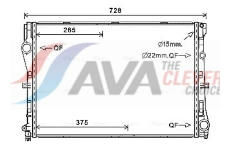 Chladič, chlazení motoru AVA Clever Choice MS2679