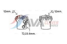 Olejový chladič, motorový olej AVA Clever Choice MS3541