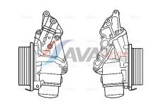 Olejový chladič, motorový olej AVA Clever Choice MS3688H