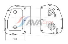 Olejový chladič, motorový olej AVA Clever Choice MS3781