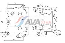 Olejový chladič, motorový olej AVA Clever Choice MS3787