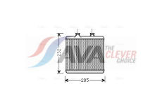 Výměník tepla, vnitřní vytápění AVA Clever Choice MS6472